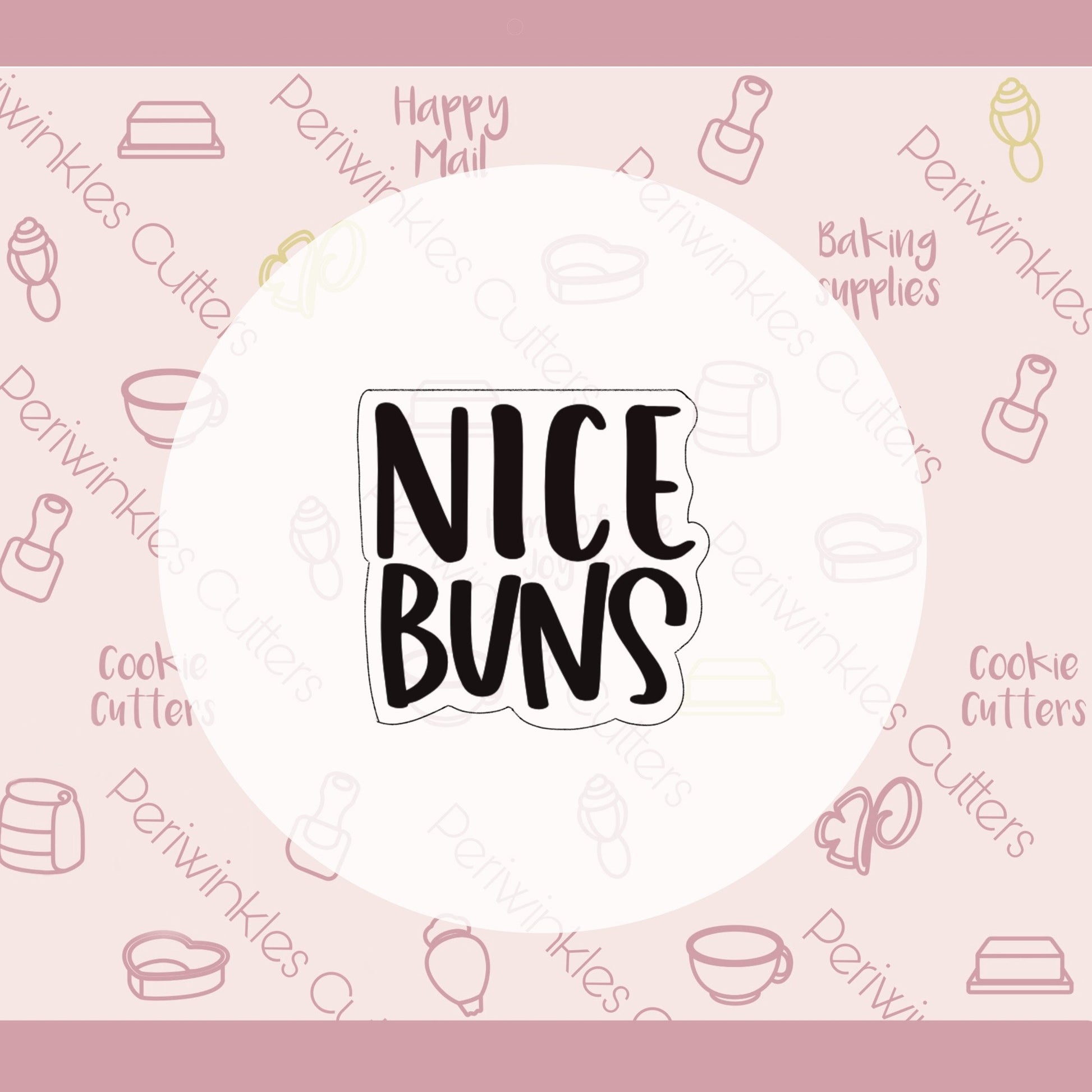 Nice Buns Set of 2 Cookie Cutter - Periwinkles Cutters