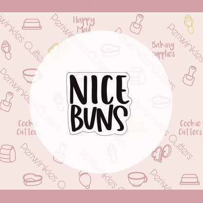 Nice Buns Set of 2 Cookie Cutter - Periwinkles Cutters