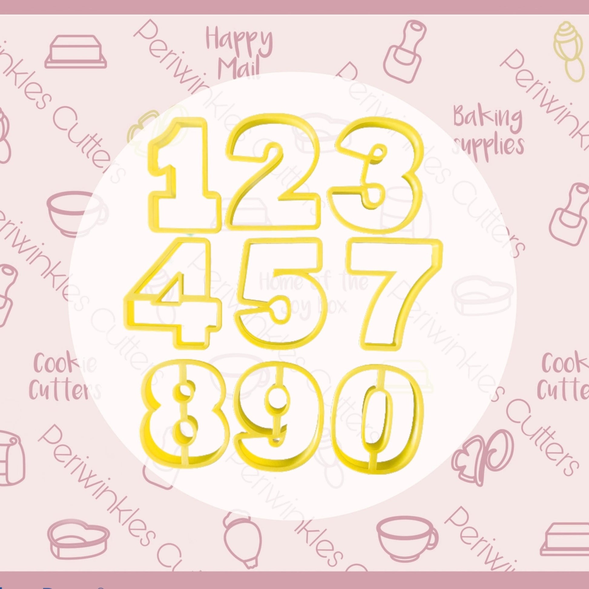 Numbers Cookie Cutter - Periwinkles Cutters