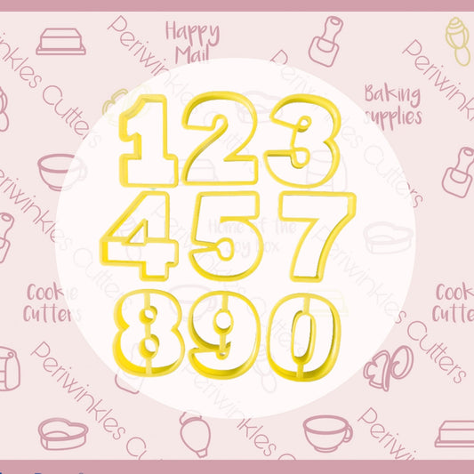 Numbers Cookie Cutter - Periwinkles Cutters