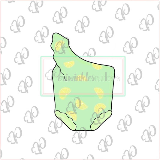 One Shoulder Baby Swimwear Cookie Cutter - Swimsuit - Summer Cookie Cutter - Periwinkles Cutters