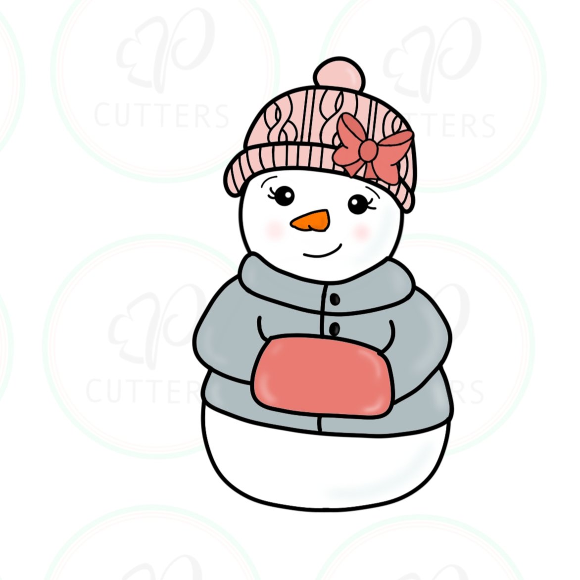 Ooh La La Snowman People Christmas 2019 - Periwinkles Cutters