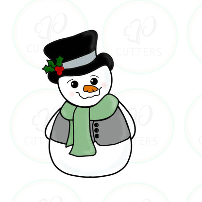 Ooh La La Snowman People Christmas 2019 - Periwinkles Cutters