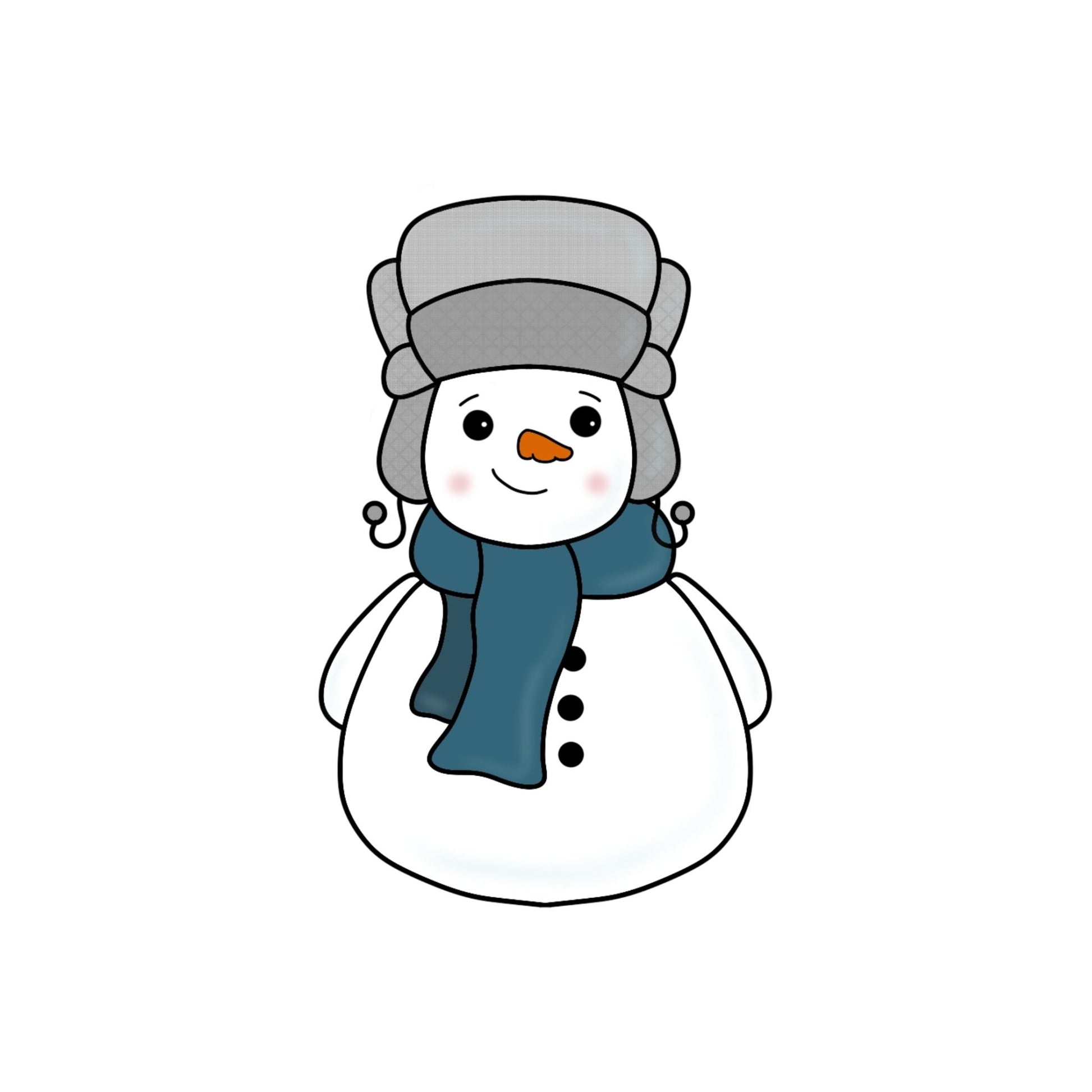 Ooh La La Snowman People Christmas 2019 - Periwinkles Cutters