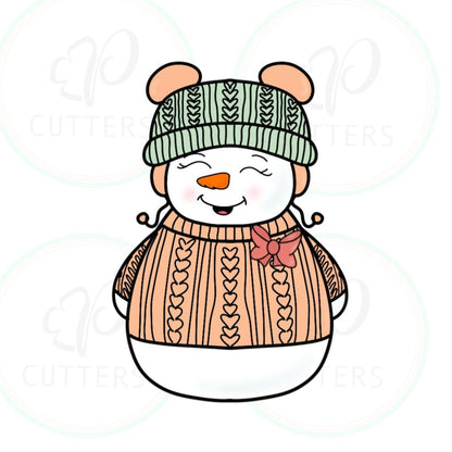 Ooh La La Snowman People Christmas 2019 - Periwinkles Cutters