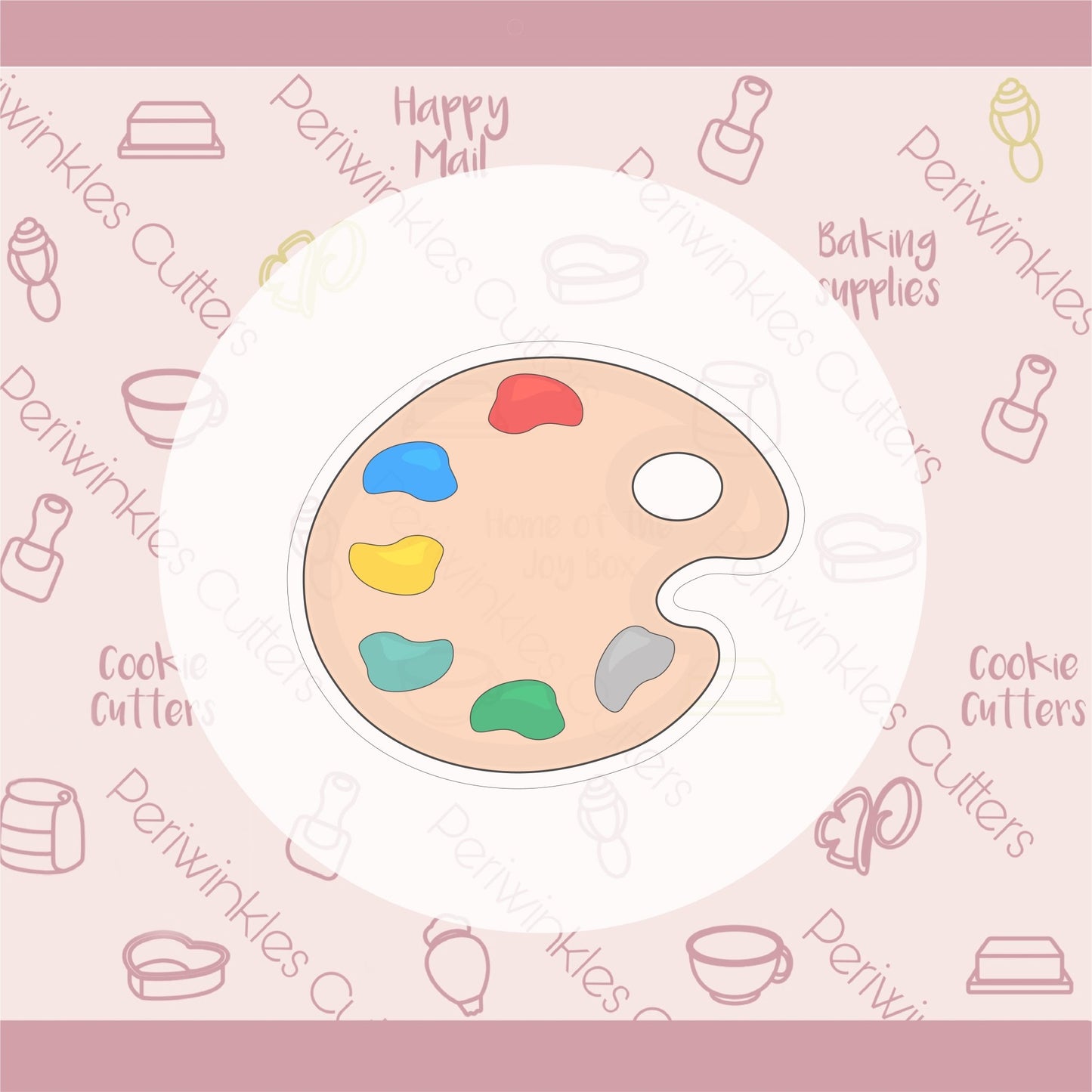 Paint Pallet Cookie Cutter - Periwinkles Cutters
