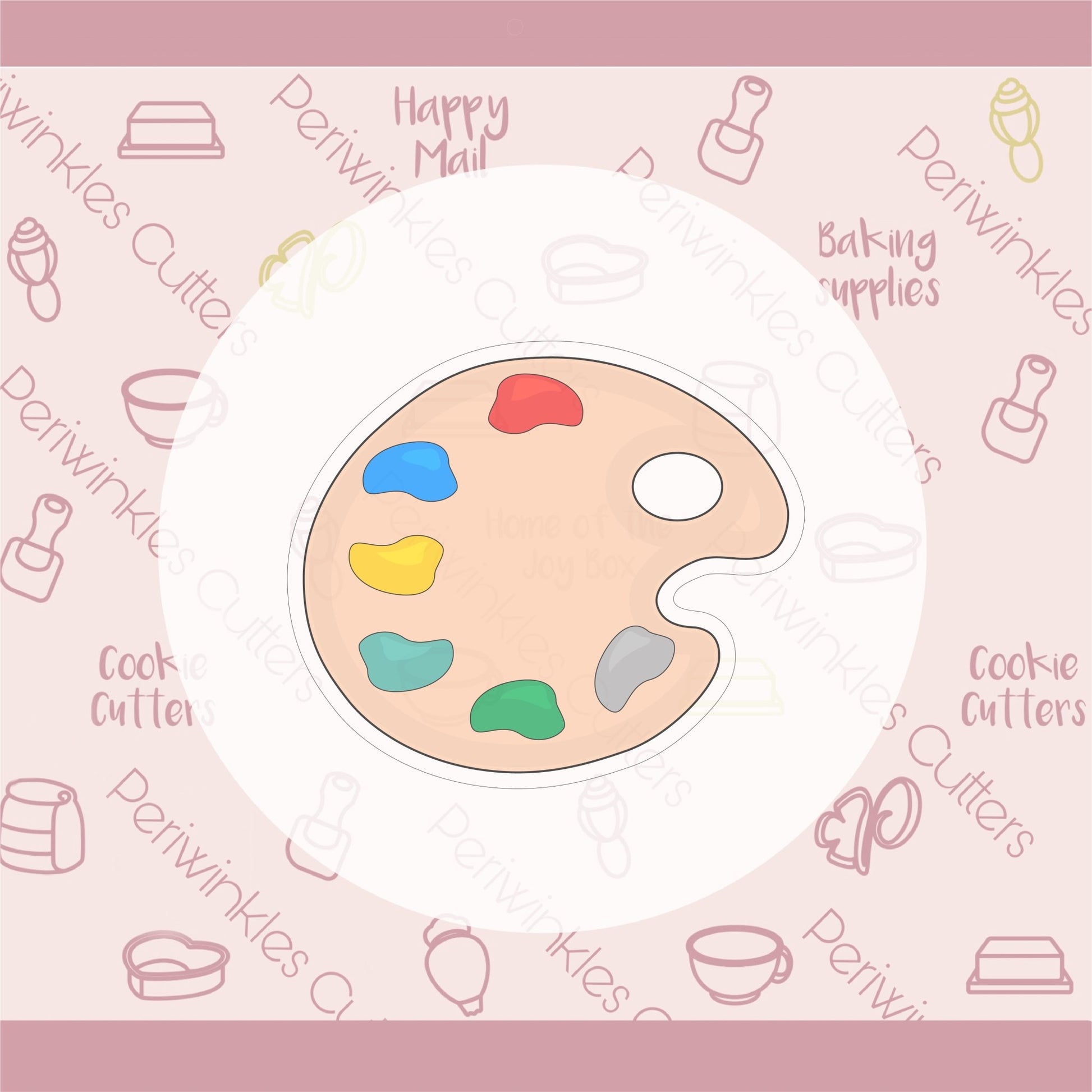 Paint Pallet Cookie Cutter - Periwinkles Cutters