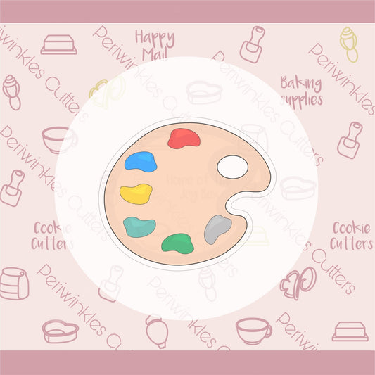 Paint Pallet Cookie Cutter - Periwinkles Cutters
