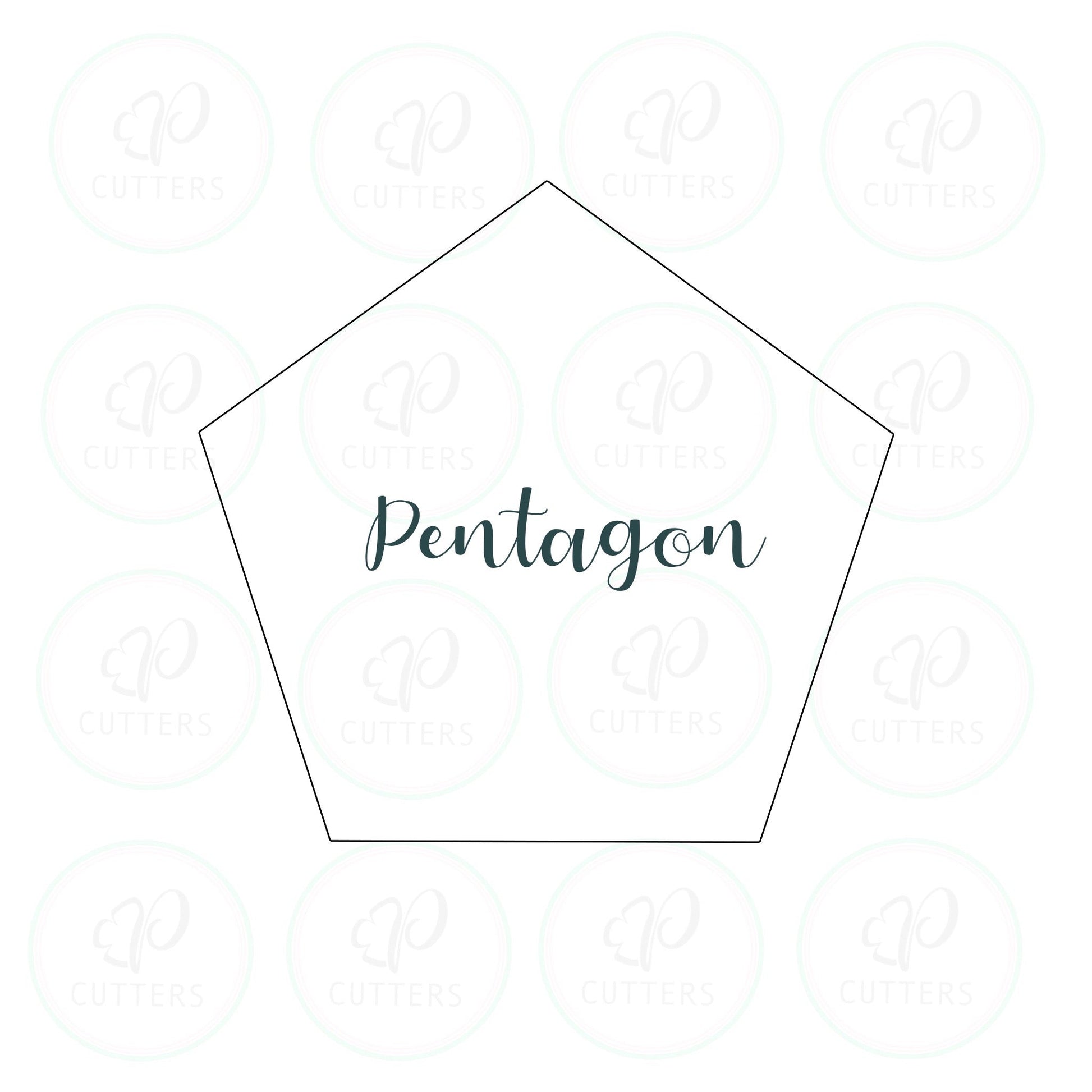 Pentagon Cookie Cutter - Periwinkles Cutters