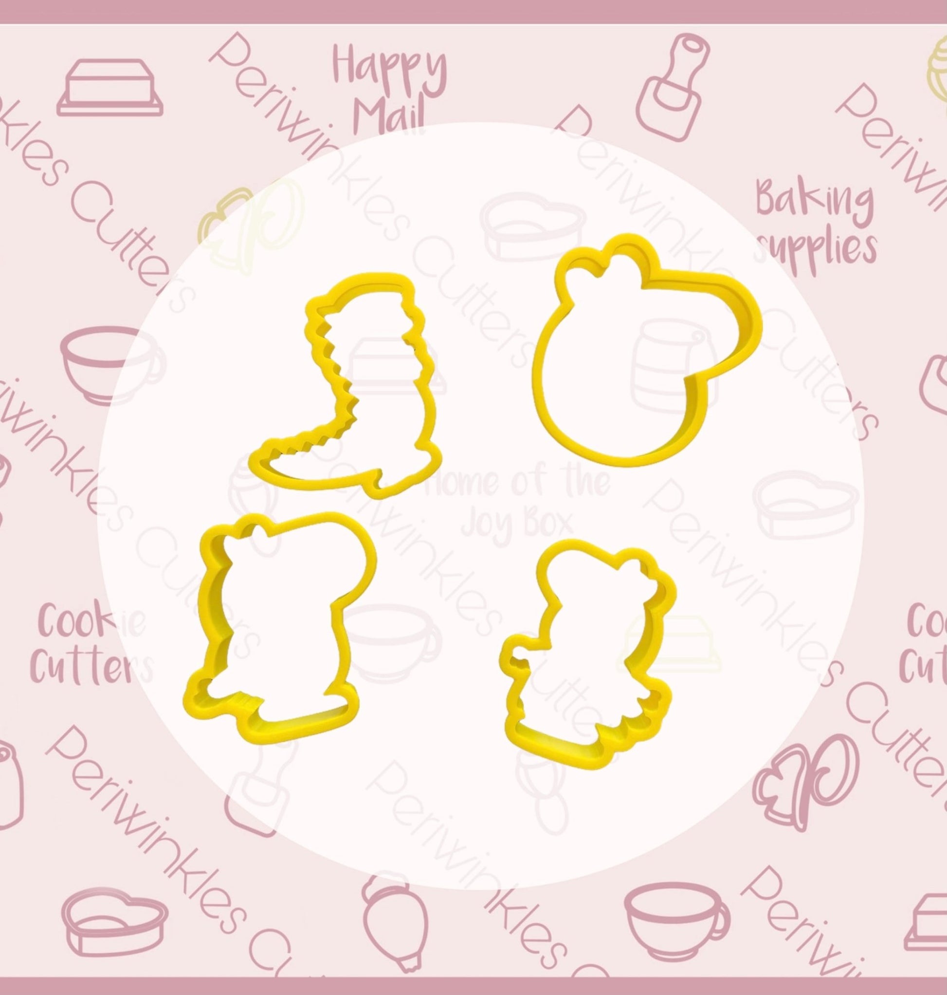 Pig Dinosaur Cookie Cutter - Periwinkles Cutters