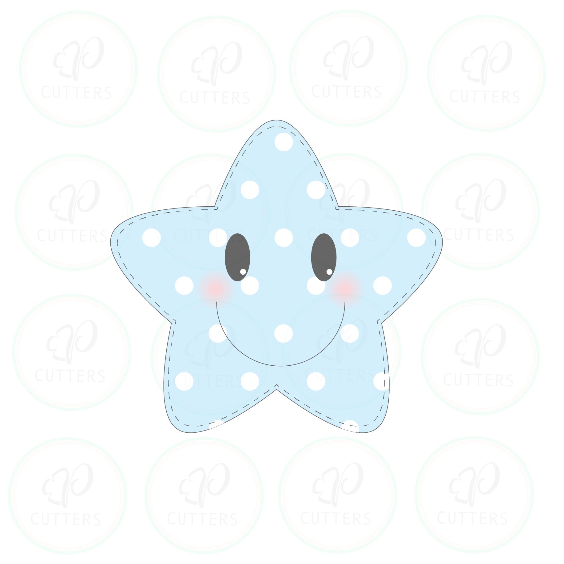 Pillow Star Cookie Cutter - Periwinkles Cutters