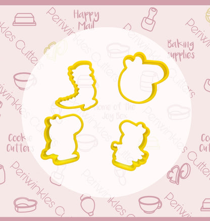 Pink Pig Girl Cookie Cutter - Periwinkles Cutters