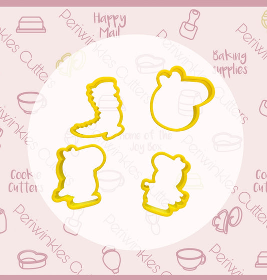 Pink Pig Girl Cookie Cutter - Periwinkles Cutters