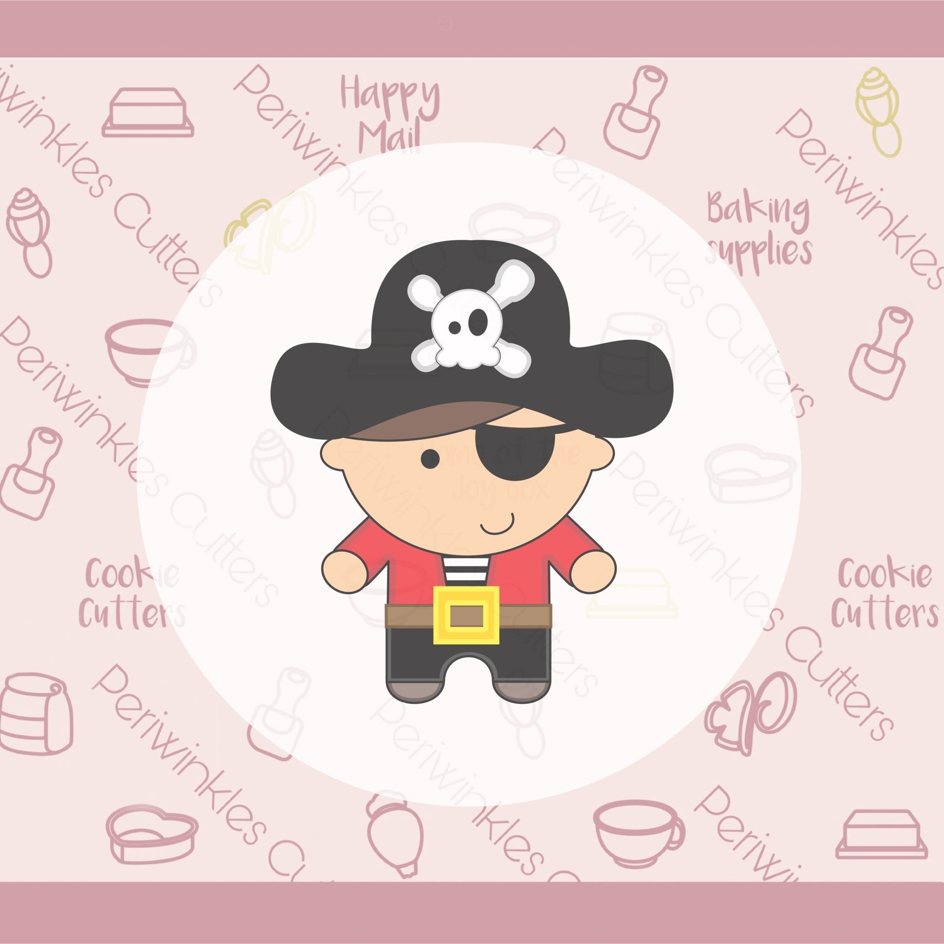 Pirate Cookie Cutter - Periwinkles Cutters