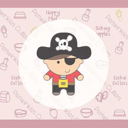 Pirate Cookie Cutter - Periwinkles Cutters