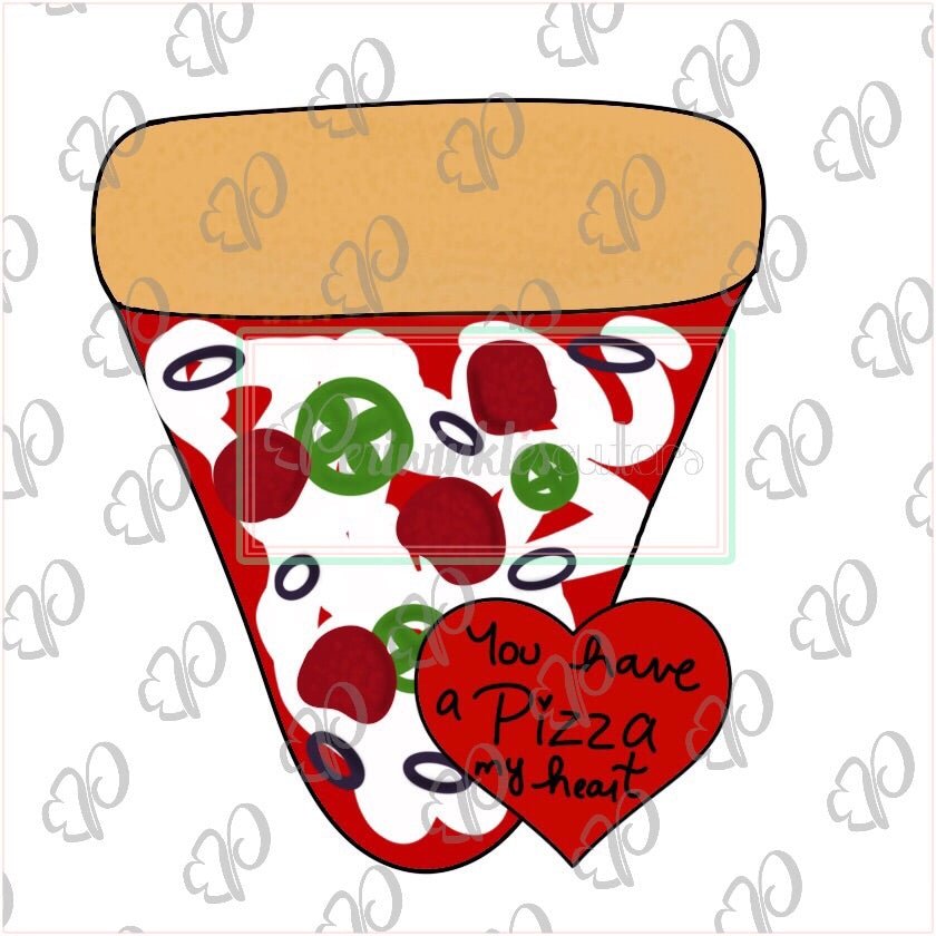 Pizza Heart Cookie Cutter - Periwinkles Cutters