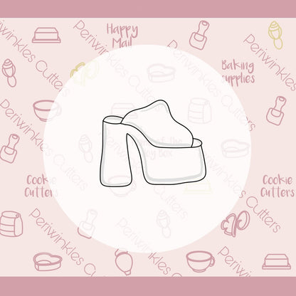 Platform Sandals Cookie Cutter - Periwinkles Cutters