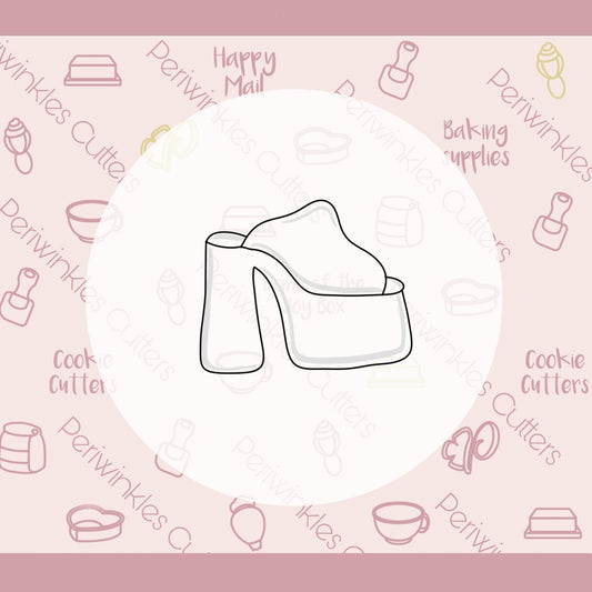 Platform Sandals Cookie Cutter - Periwinkles Cutters