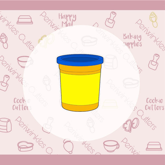 Play Dough Bucket Cookie Cutter - Periwinkles Cutters