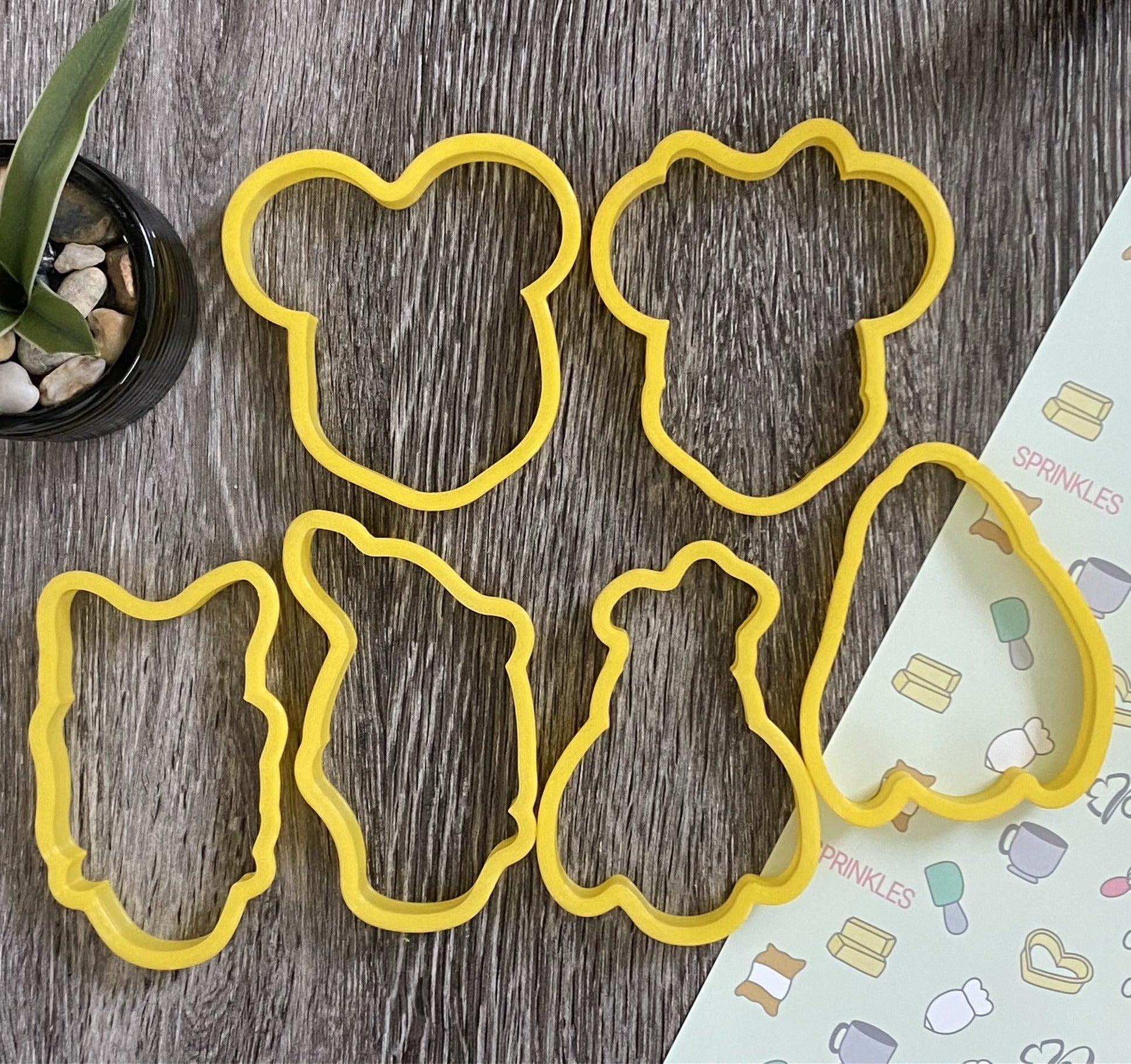 Play House Set of 6 Cookie Cutter - Periwinkles Cutters