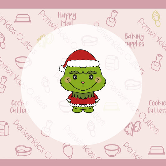 Plush Grinchy Cookie Cutter - Periwinkles Cutters