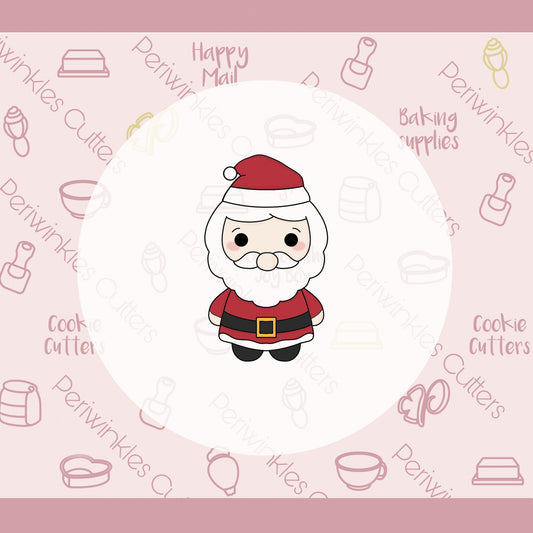 Plush Santa Cookie Cutter - Periwinkles Cutters