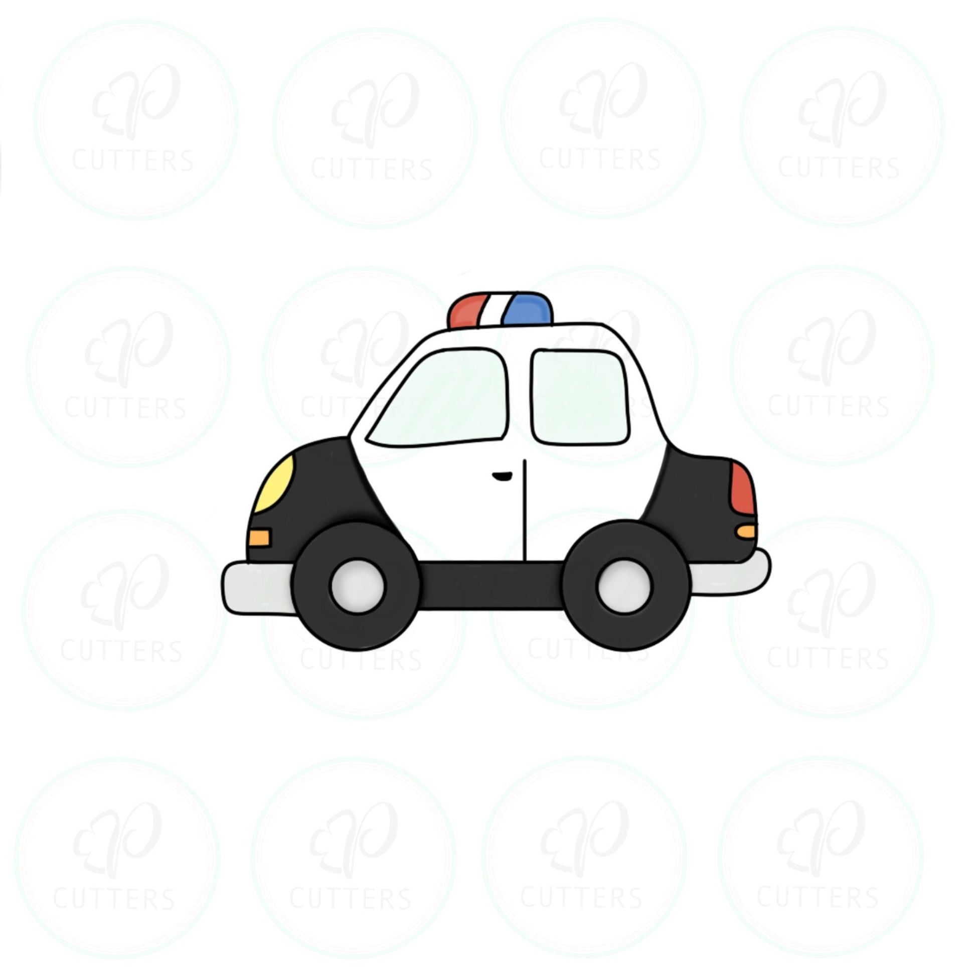 Police Car Cookie Cutter - Periwinkles Cutters