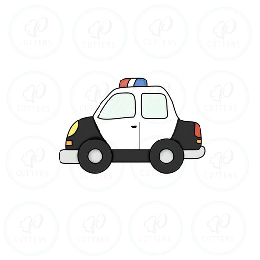 Police Car Cookie Cutter - Periwinkles Cutters