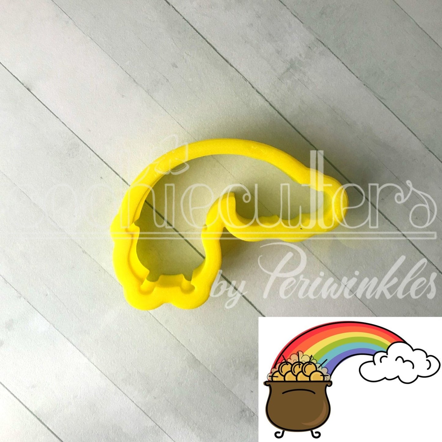 Pot of Gold Rainbow Cookie Cutter - Periwinkles Cutters