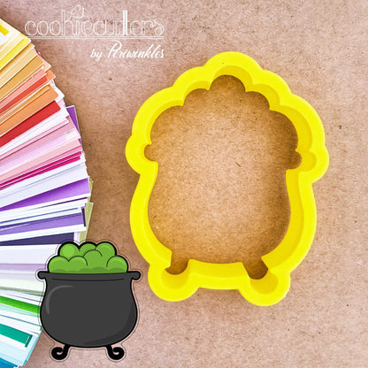 Pot of Gold - Witch Cauldron Cookie Cutter - Periwinkles Cutters