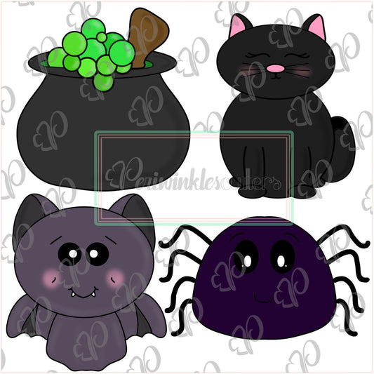 Potion Ingredients Mini Set Halloween Cookie Cutter - Halloween Cutter - Periwinkles Cutters