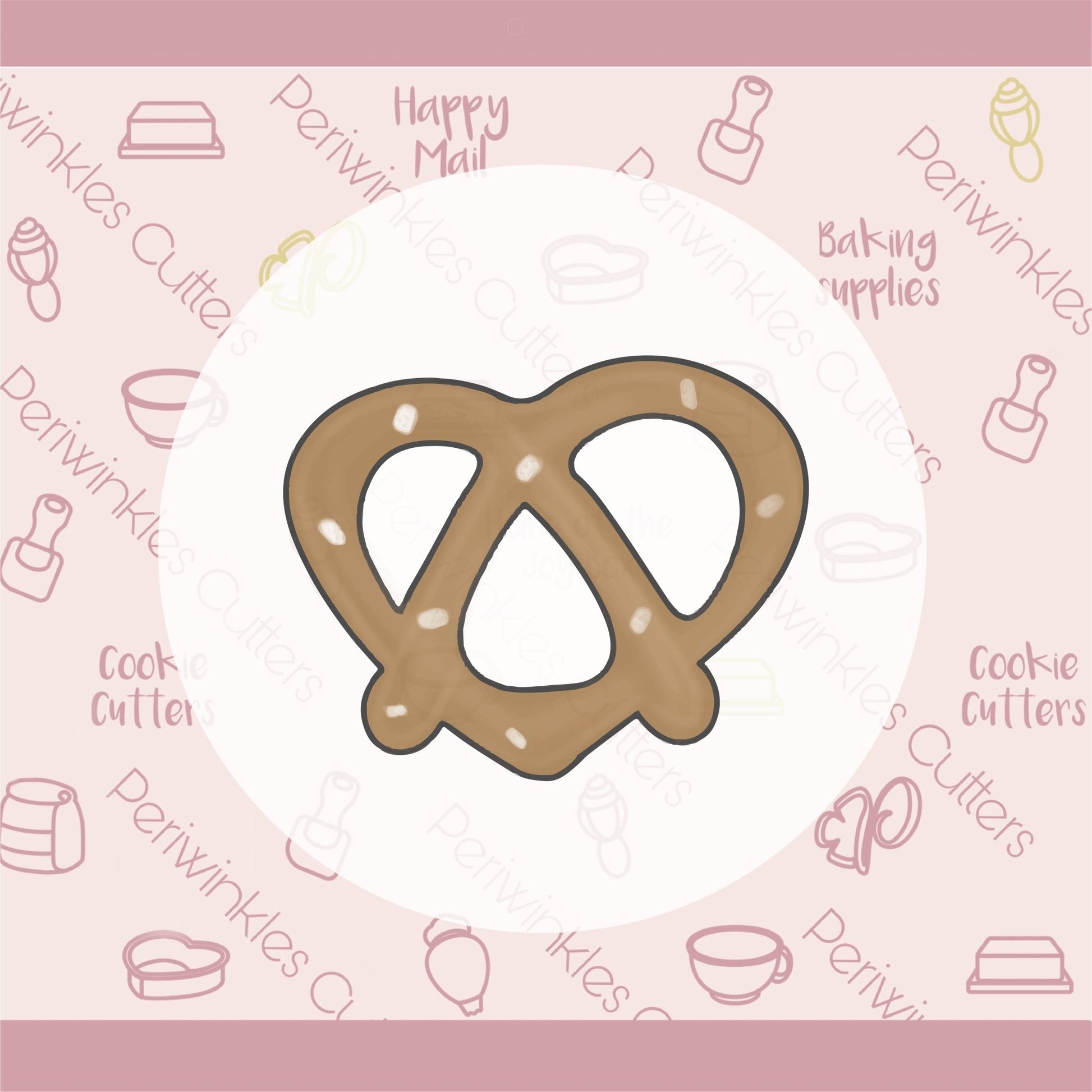 Pretzel Heart Cookie Cutter - Periwinkles Cutters