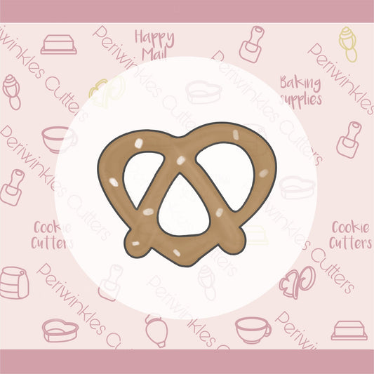 Pretzel Heart Cookie Cutter - Periwinkles Cutters