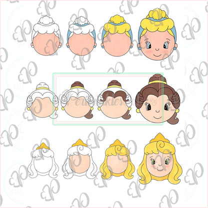 Princess Inspired Cookie Cutters - Periwinkles Cutters