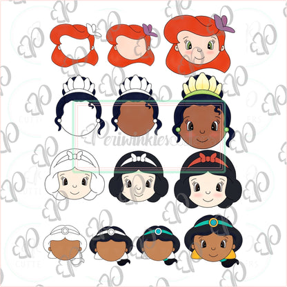 Princess Inspired Cookie Cutters - Periwinkles Cutters