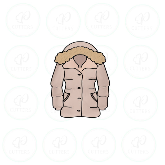 Puffy Coat Cookie Cutter - Periwinkles Cutters