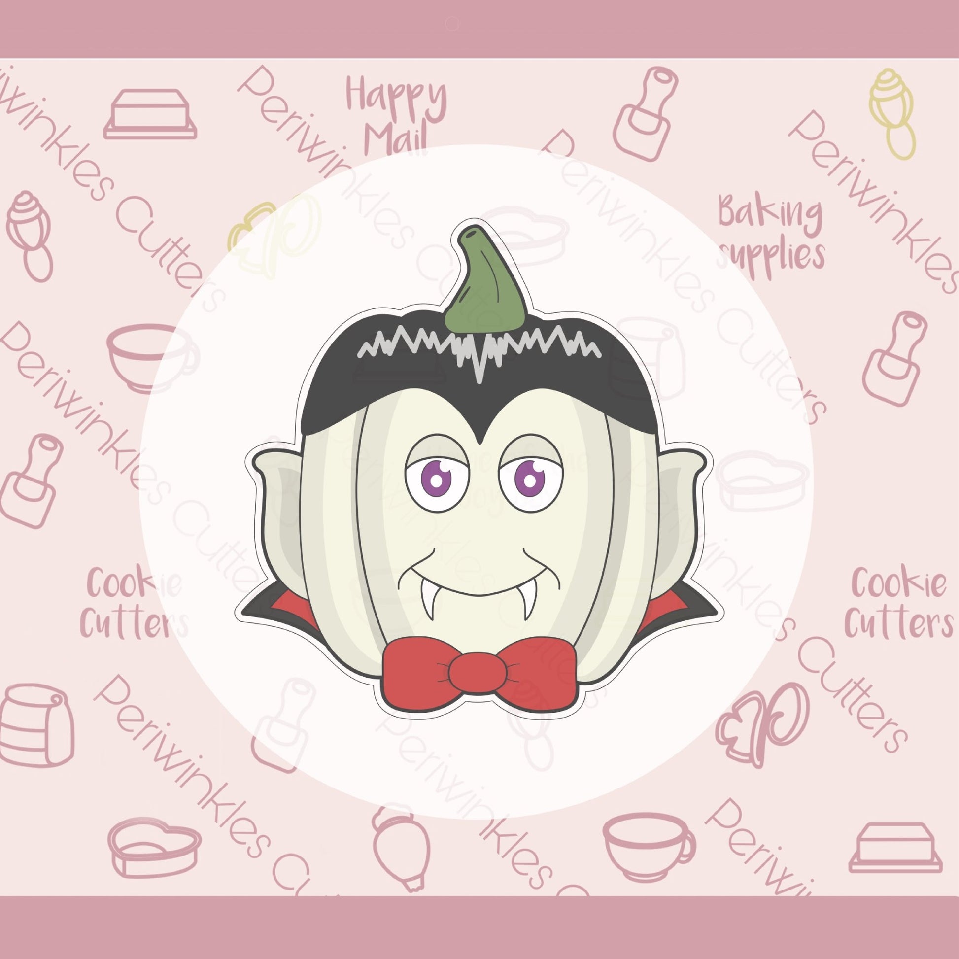 Pumpkin Dracula Cookie Cutter - Periwinkles Cutters