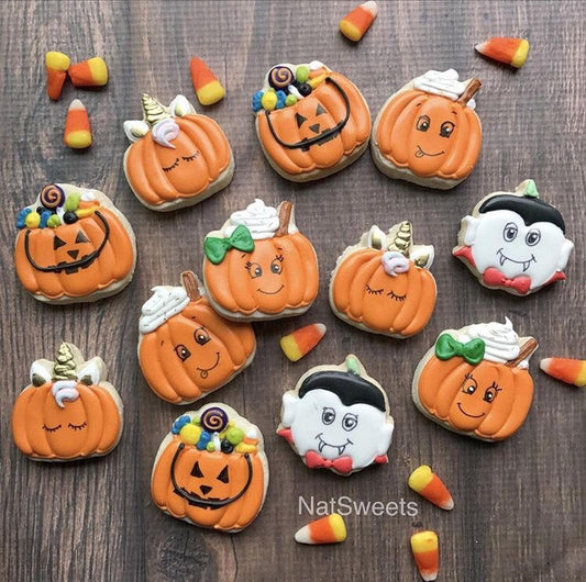 Pumpkin Late with Bow Cookie Cutter - Periwinkles Cutters