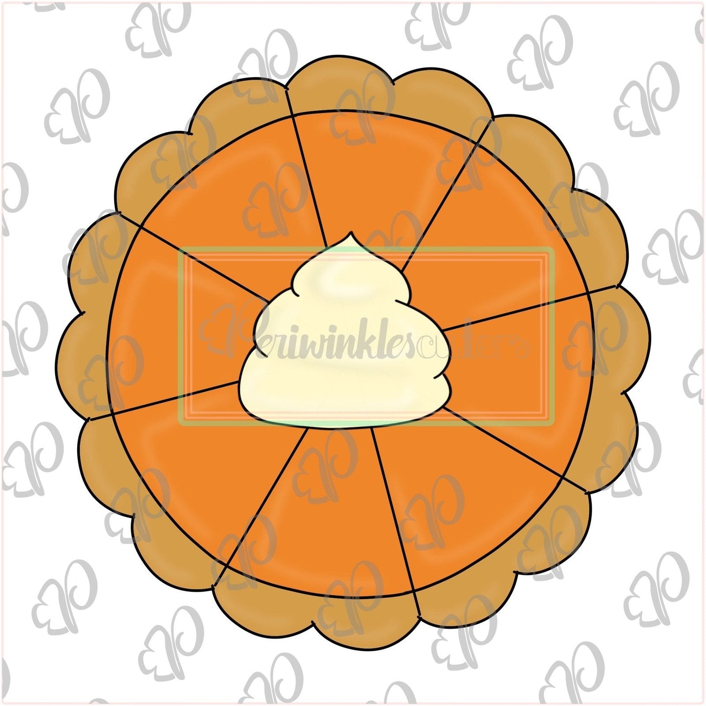 Pumpkin Pie Platter Cookie Cutter - Periwinkles Cutters