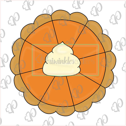 Pumpkin Pie Platter Cookie Cutter - Periwinkles Cutters