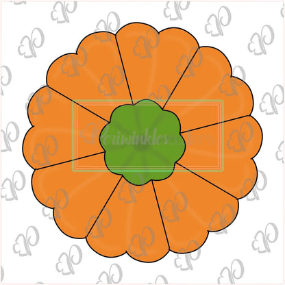 Pumpkin Pie Platter Cookie Cutter - Pizza and Floral platter - Periwinkles Cutters