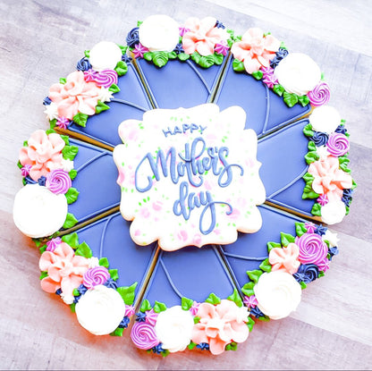 Pumpkin Pie Platter Cookie Cutter - Pizza and Floral platter - Periwinkles Cutters