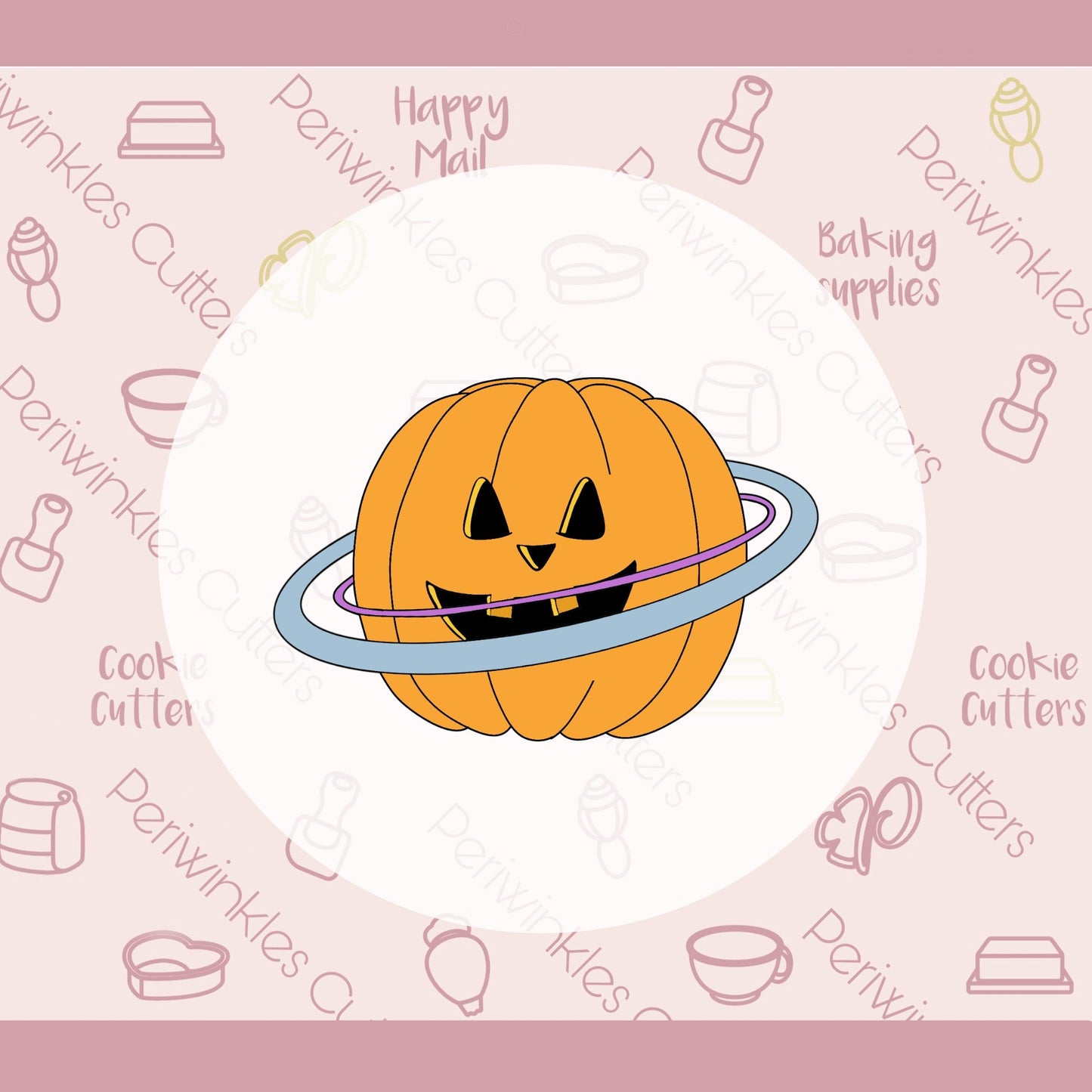 Pumpkin Planet Cookie Cutter - Periwinkles Cutters