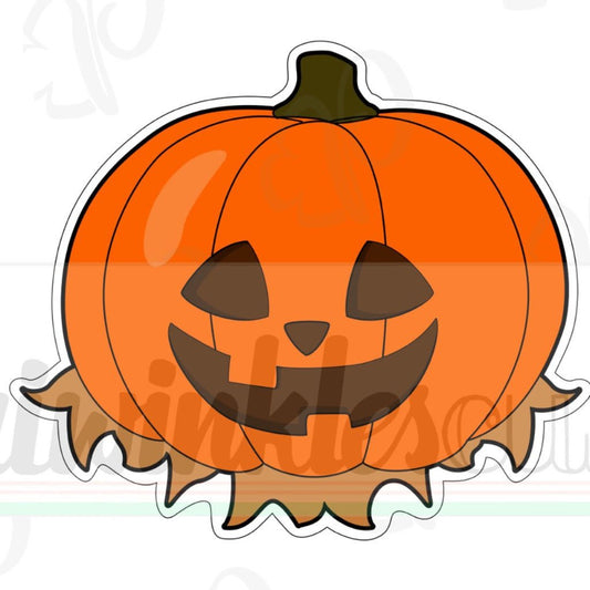 Pumpkin Scarecrow Head Cookie Cutter - Periwinkles Cutters