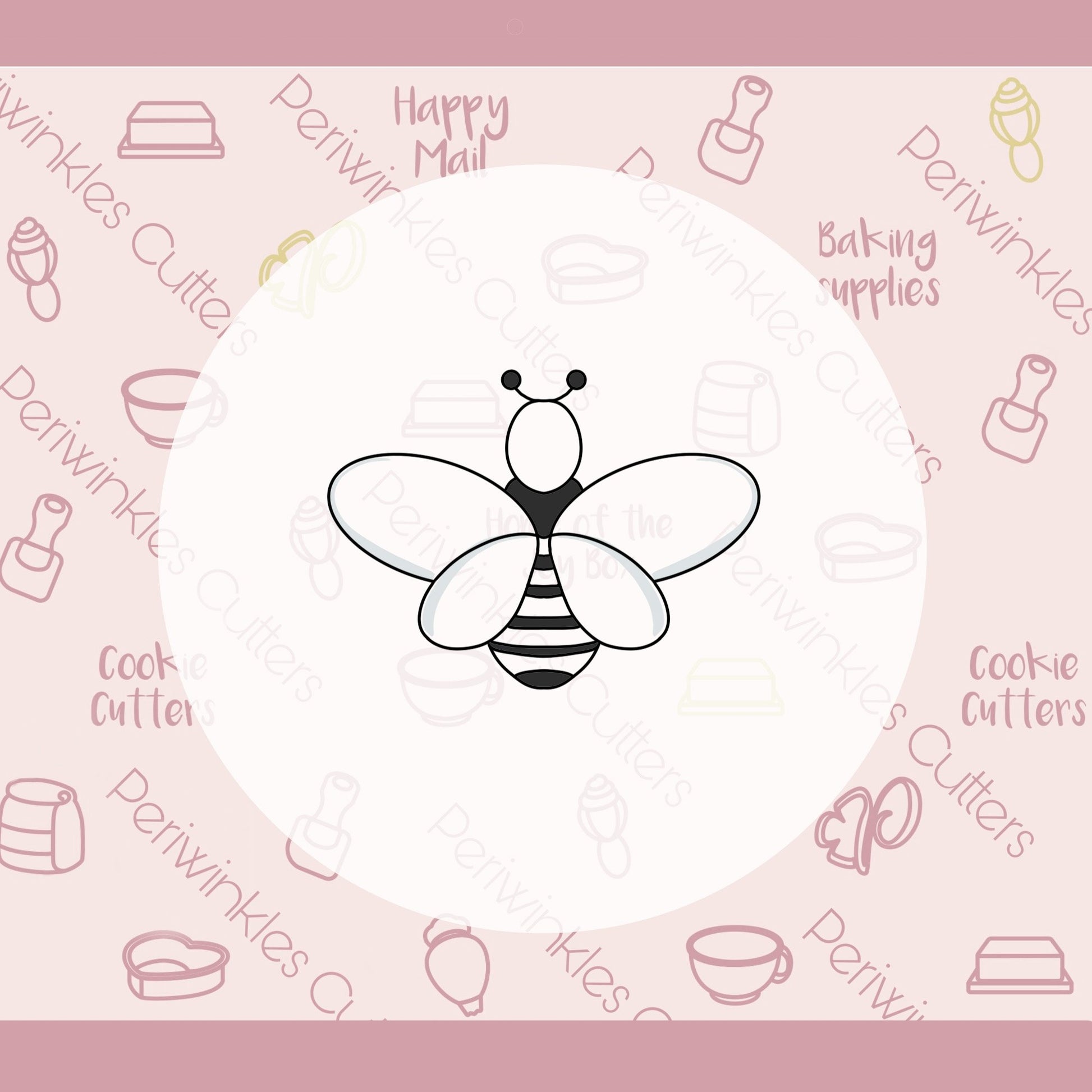 Queen Bee Cookie Cutter - Periwinkles Cutters