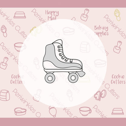 Roller Skates Cookie Cutter - Periwinkles Cutters