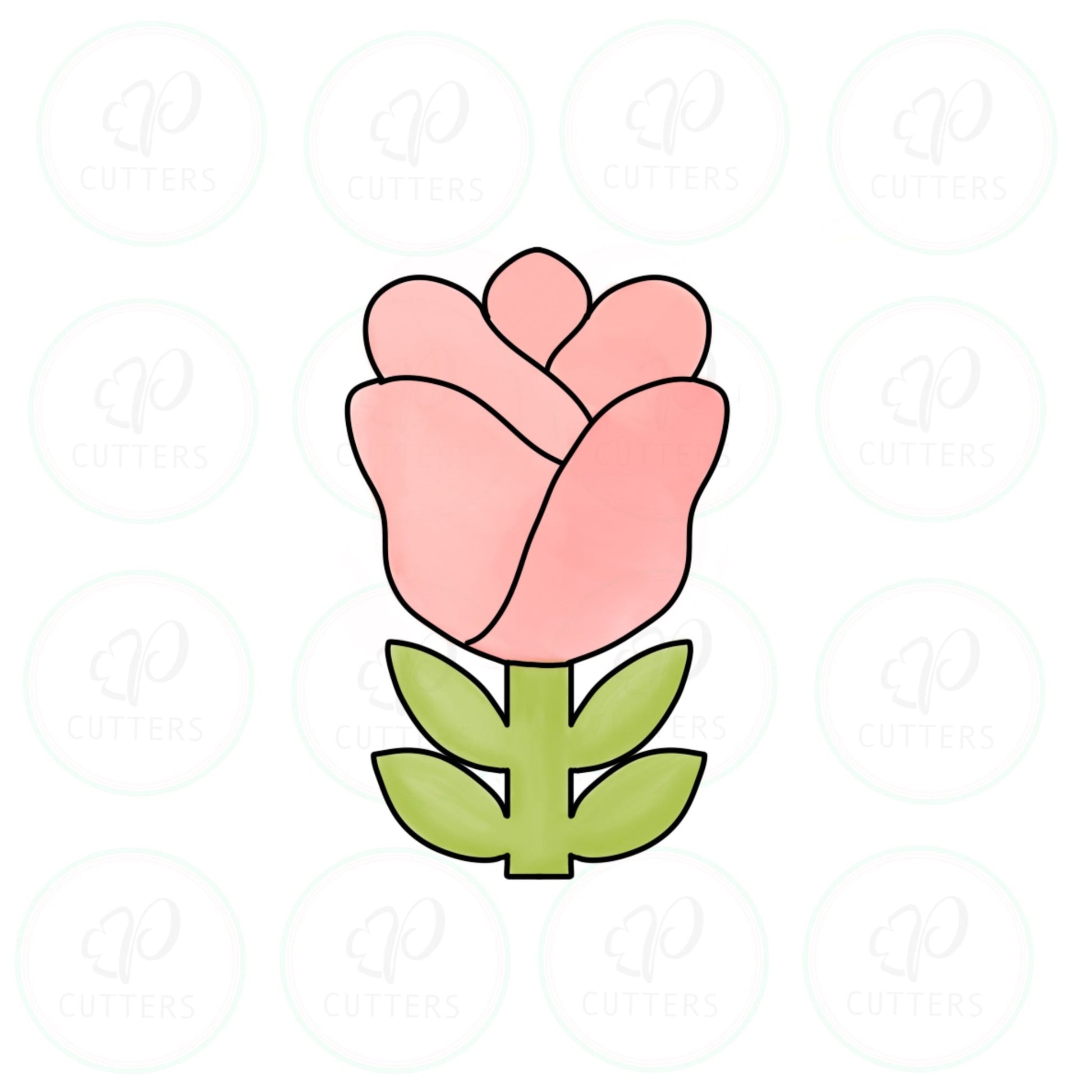 Rose Danish Flower Cookie Cutter - Periwinkles Cutters