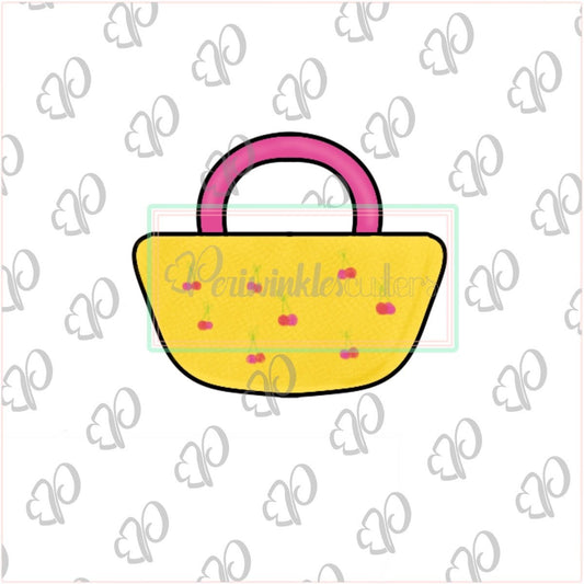 Round Beach Tote Cookie Cutter - Periwinkles Cutters