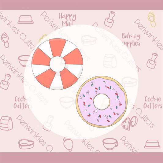 Round Donut with Cut out Cookie Cutter - Periwinkles Cutters