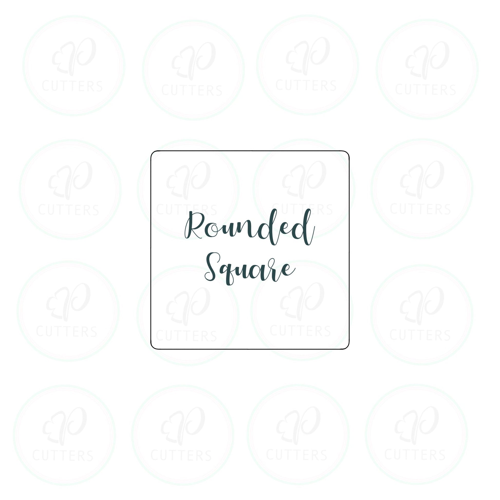 Rounded Corners Square Cookie Cutter - Periwinkles Cutters